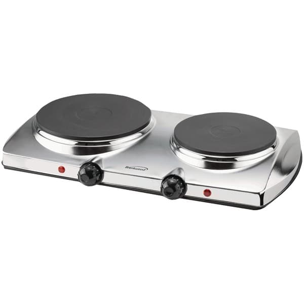 Brentwood TS-372 1,440-Watt Double-Burner Electric Hot Plate
